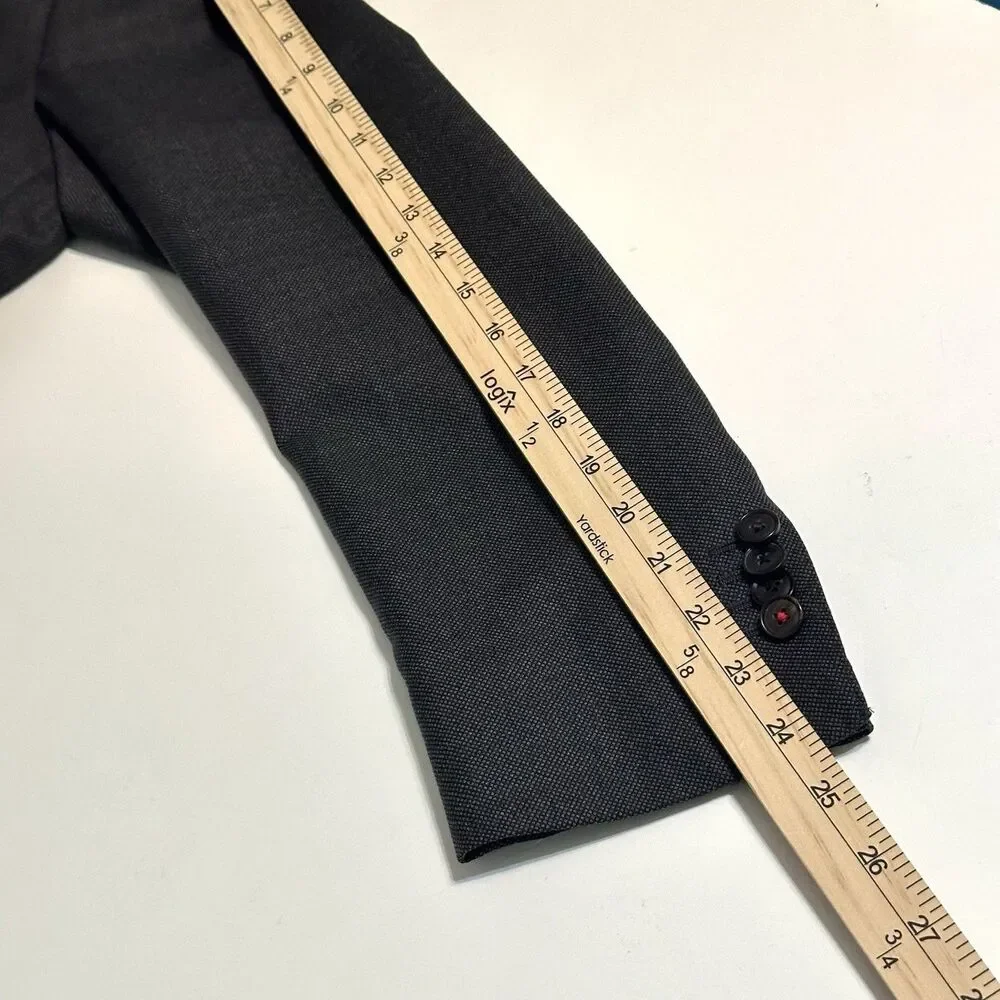 Suitsupply Sienna Canonico Wool Sport Coat Blazer Mens 42R Dark Grey Suit Jacket